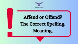 Affend or Offend