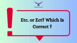 Etc. or Ect