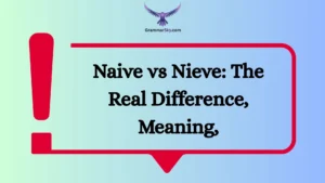 Naive vs Nieve