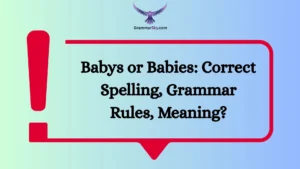 Babys or Babies