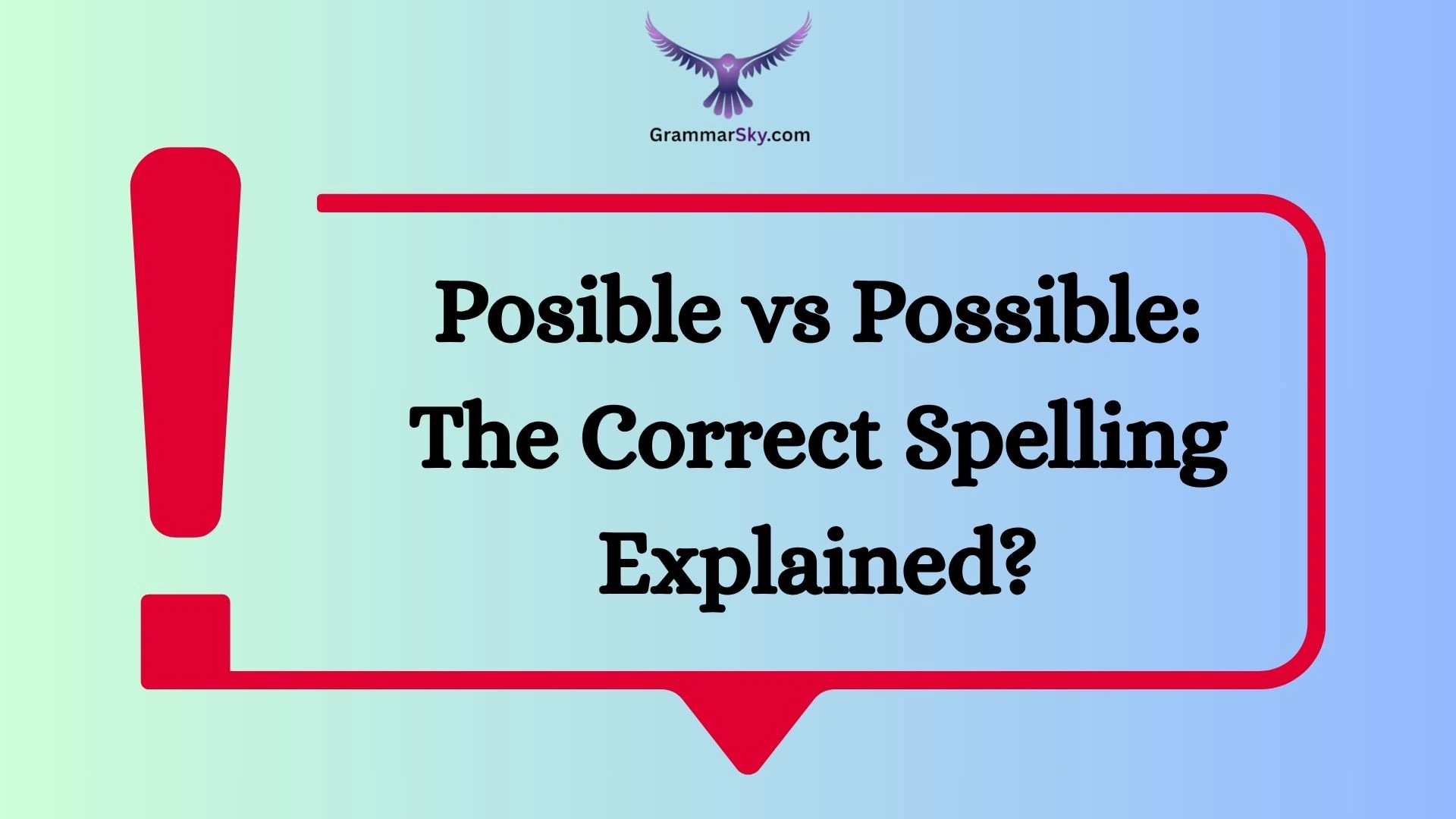 Posible vs Possible