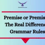 Premise or Premises: The Real Difference, Grammar Rules