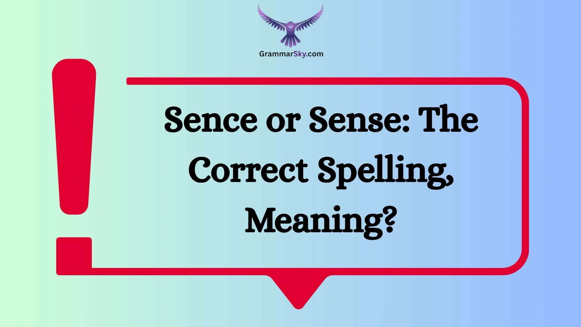 Sence or Sense