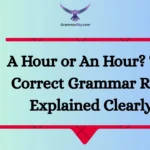 A Hour or An Hour? The Correct Grammar Rule Explained Clearly