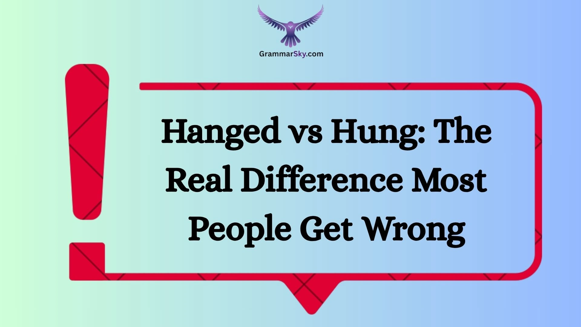 Hanged vs Hung: The Real Difference Most People Get Wrong