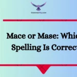 Mace or Mase: Which Spelling Is Correct