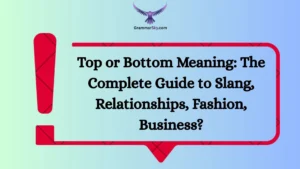 Top or Bottom Meaning: The Complete Guide to Slang, Relationships, Fashion, Business?