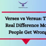 Verses vs Versus